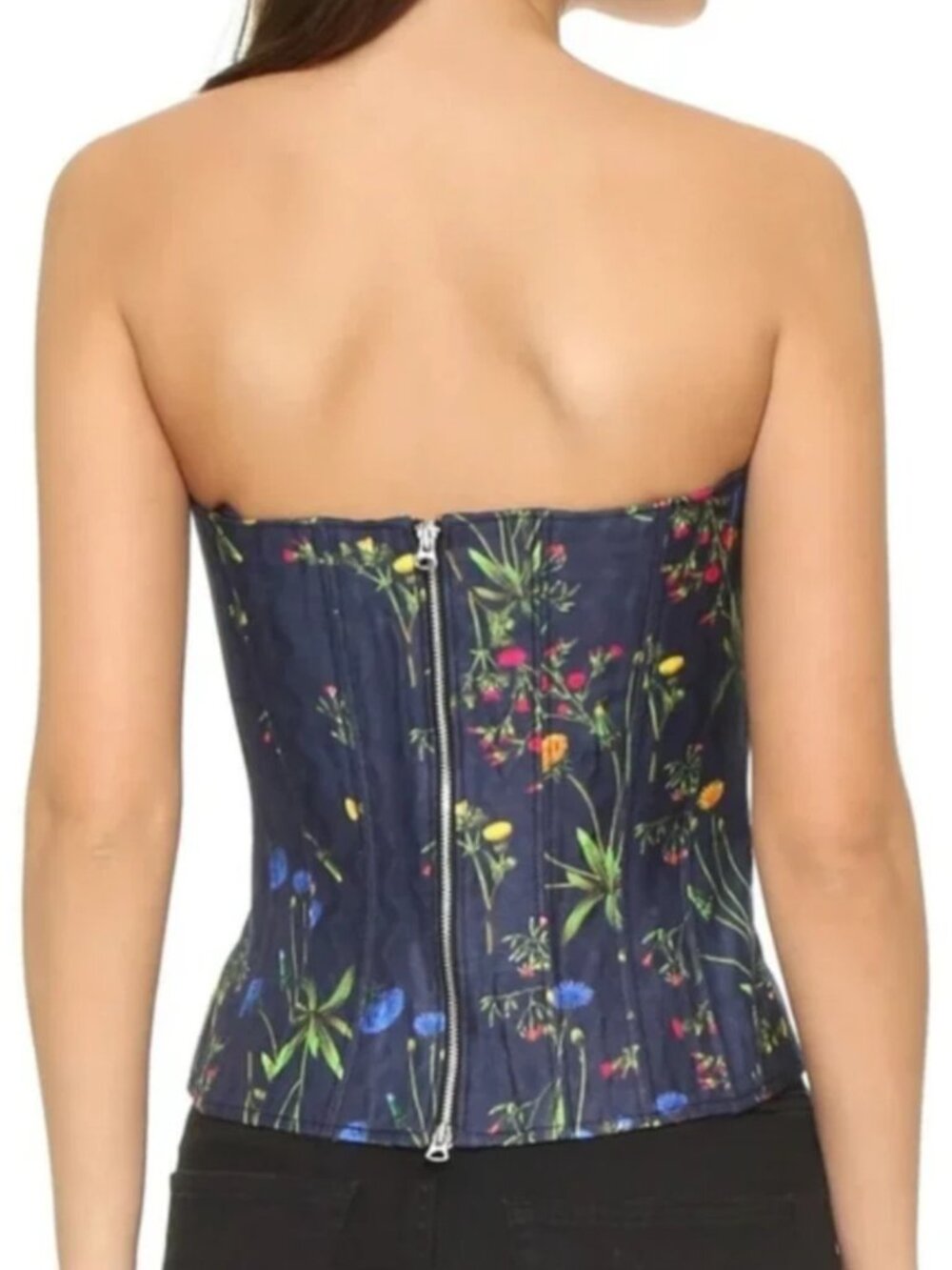 Marissa Webb floral jacquard runway Sienna corset top - Picture 3 of 7